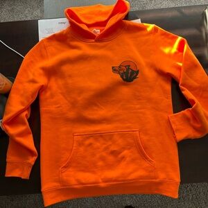Spiritus Systems x WRMFZY Skelewolf Limited Edition Hoodie Sweater Black Orange